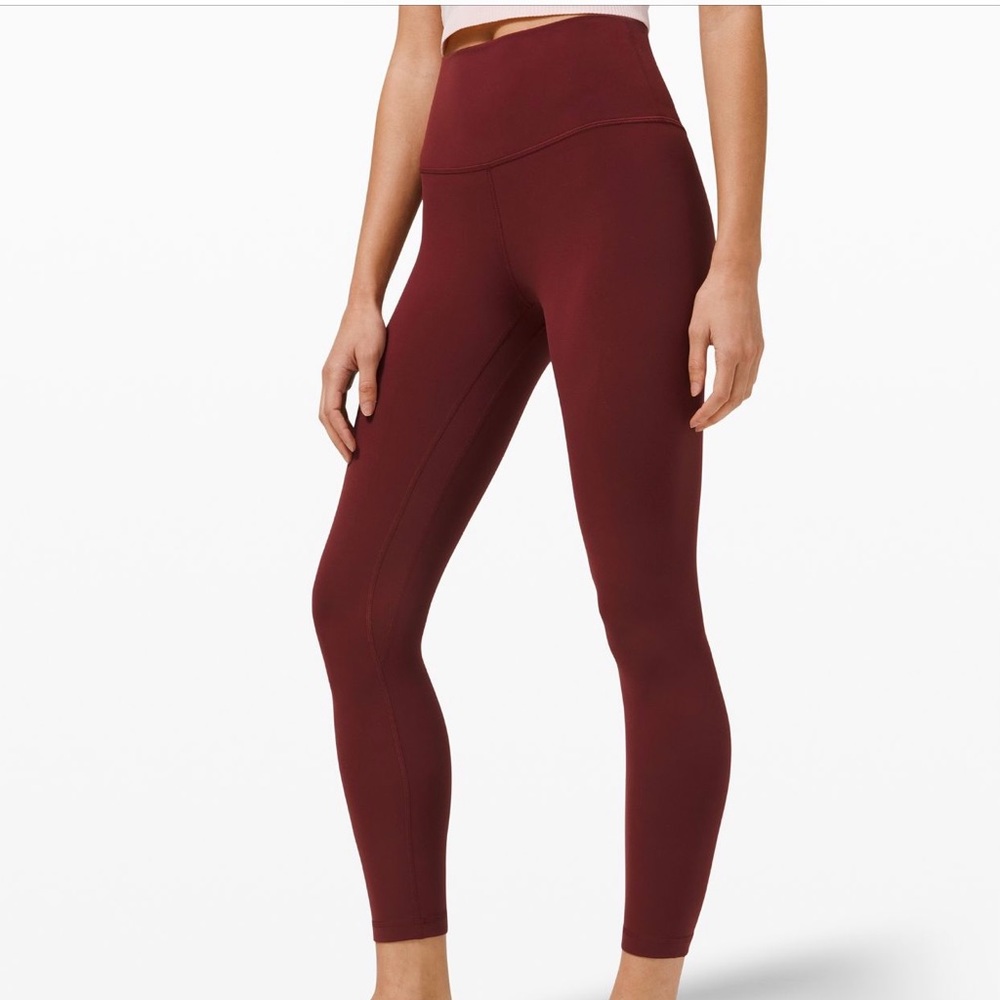 LULULEMON Align High-Rise Pant 25” COLOR: Red Merlot
